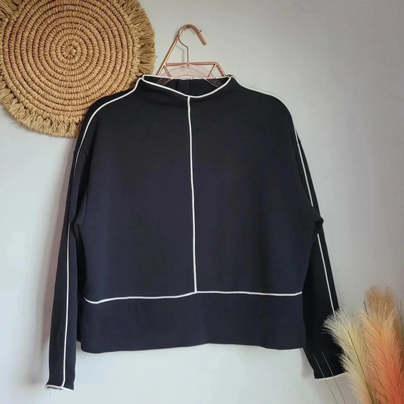 Victor Glemaud x Target, Black Back Zip Cropped Pullover Sweatshirt, Size XL - Picture 8 of 12